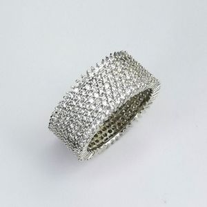 STERLING silver cz eternity band ring size 8.5 🆕